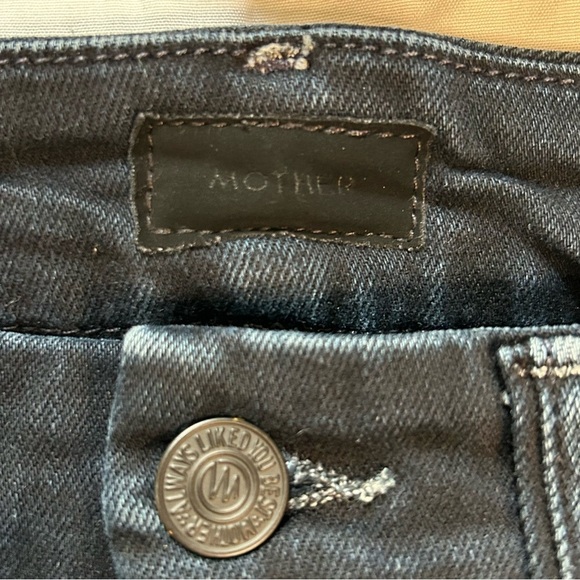 Mother The Pixie Ankle Fray jeans Holding Hands Tightly 23 - Picture 13 of 16